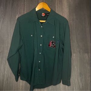 Vintage Mickey Unlimited Jerry Leigh Button Up Shirt Size Large Disney‎